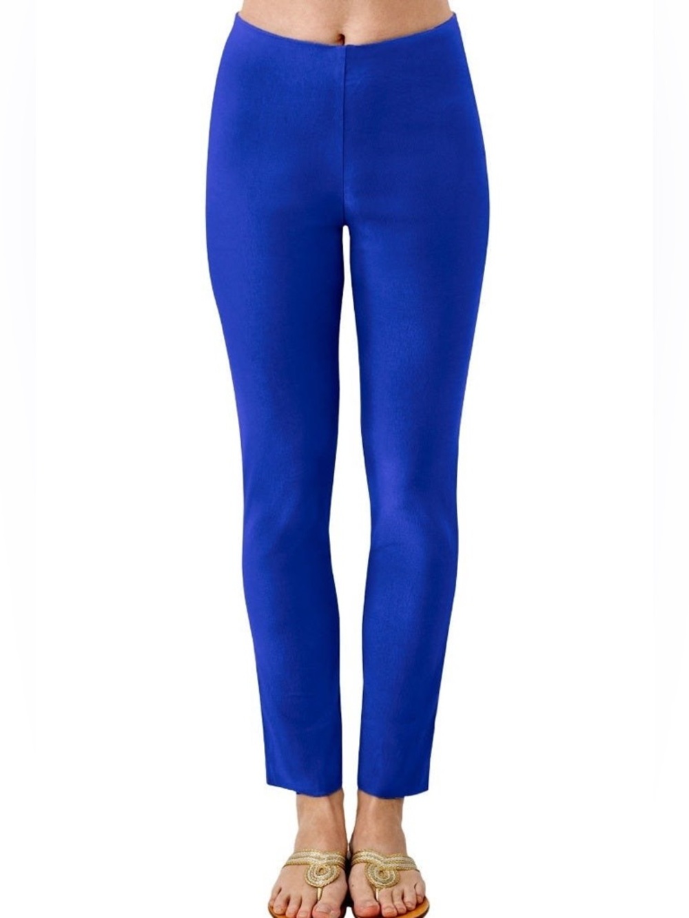 Gretchen Scott Gripeless Pull On Pants in Azure Blue size large